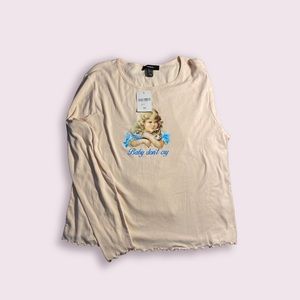 Forever 21+ Baby Don’t Cry Long Sleeve Shirt